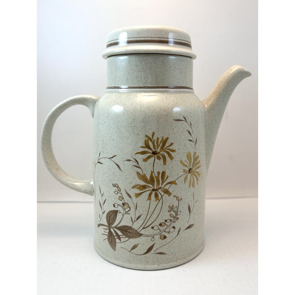 Royal Doulton Lambethware Sandsprite Coffee Pot & Lid LS 1013 Tea England MINT - Picture 3 of 8